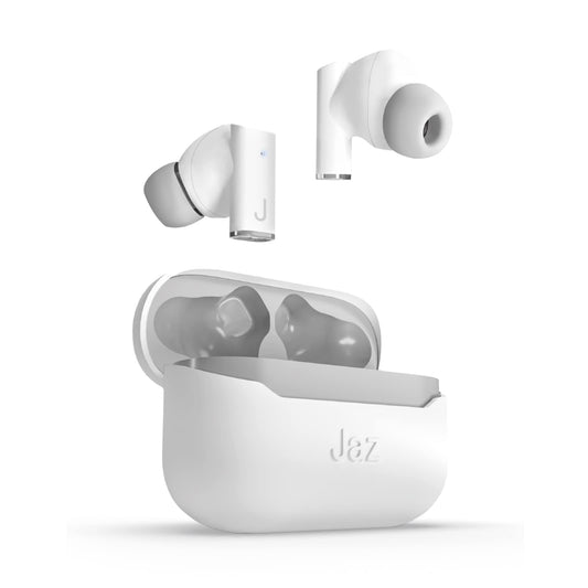 JAZ SBS ROOKI - TWS bezvadu austiņas ar HD mikrofonu, ENC trokšņu slāpēšanu, uzlādes staciju un USB-C kabeli.