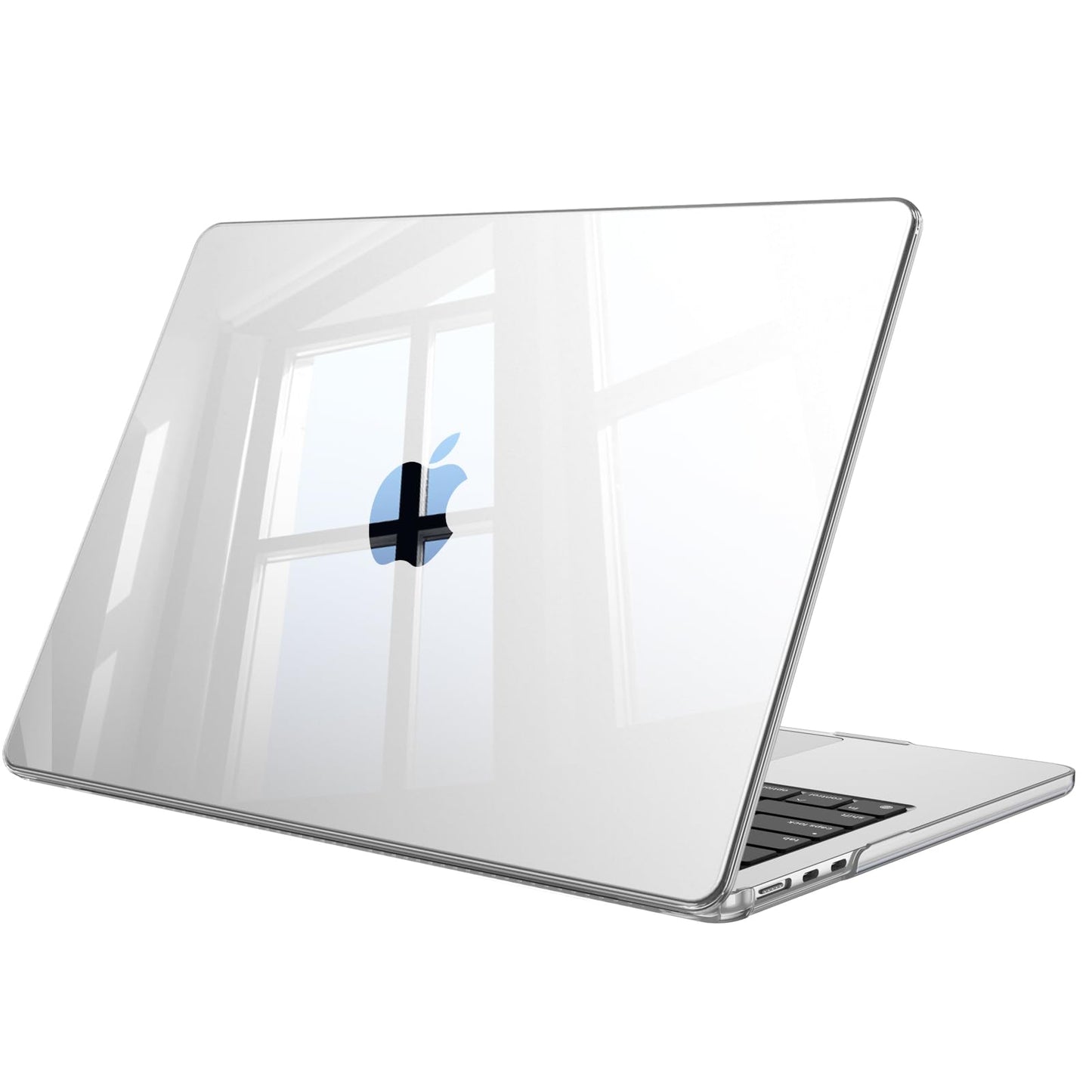 MacBook Air 13,6 collu maciņš Fintie, saderīgs ar M5 M4 M3 M2, caurspīdīgs
