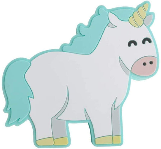 Kungs Brīnišķīgais Bluetooth skaļrunis vienradža formā, zīmols ar darbības laiku 3-4 stundas, baltā un piparmētru zaļā krāsā.