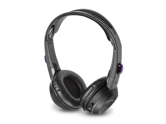 Alpine SHS-N207 - Red foldable wireless headphones with comfortable ear cushions and built-in microphone.