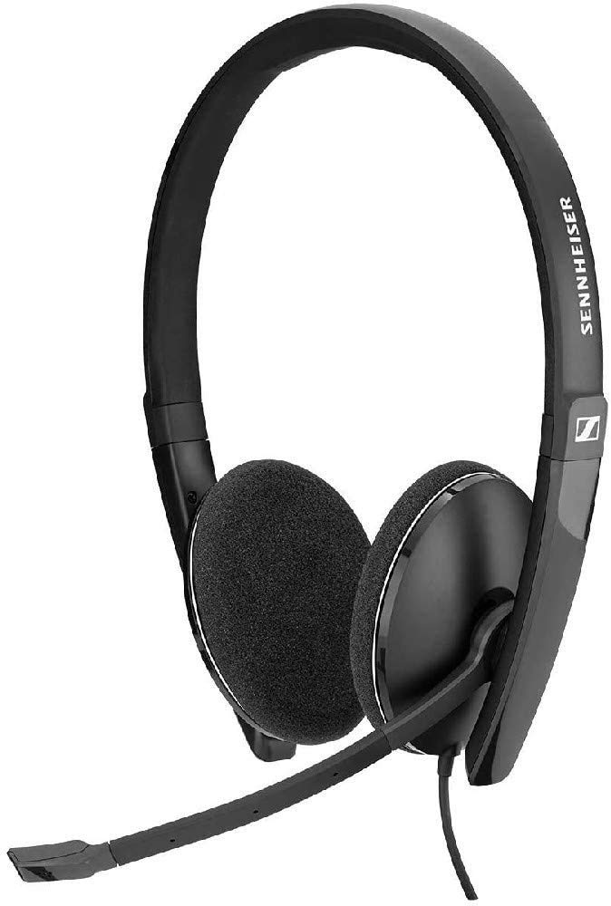 Datora austiņas EPOS I Sennheiser PC 3.2 Chat ar trokšņu slāpēšanas mikrofonu, salokāmu mikrofonu un zvanu vadību