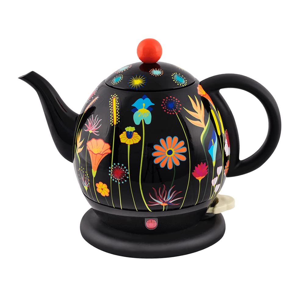 Pylones Byzance tējkanna - ziedu dārza dizains, keramikas materiāls, 1.2L tilpums, elegants un funkcionāls.