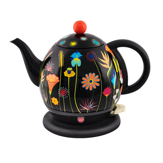 Pylones Byzance tējkanna - ziedu dārza dizains, keramikas materiāls, 1.2L tilpums, elegants un funkcionāls.