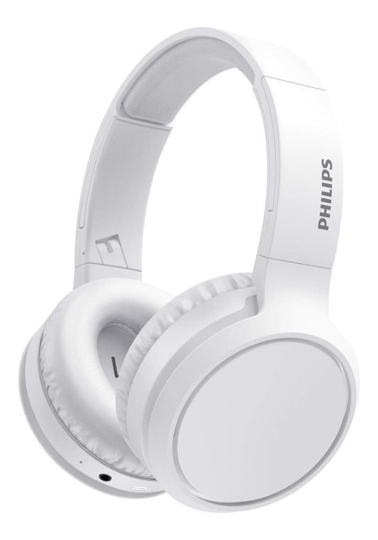 Philips TAH5205WT/00 - Bezvadu Bluetooth austiņas ar mikrofonu, trokšņu izolācija, 29 stundu akumulatora darbības laiks, BASS Boost.