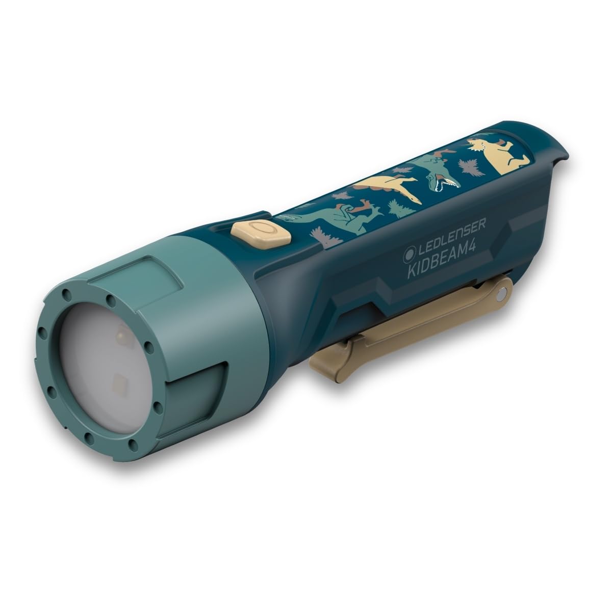 Bērnu lukturis Ledlenser KidBEAM4, 4 LED krāsas, AAA baterijas, 72 g, klipsis, automātiska izslēgšanās