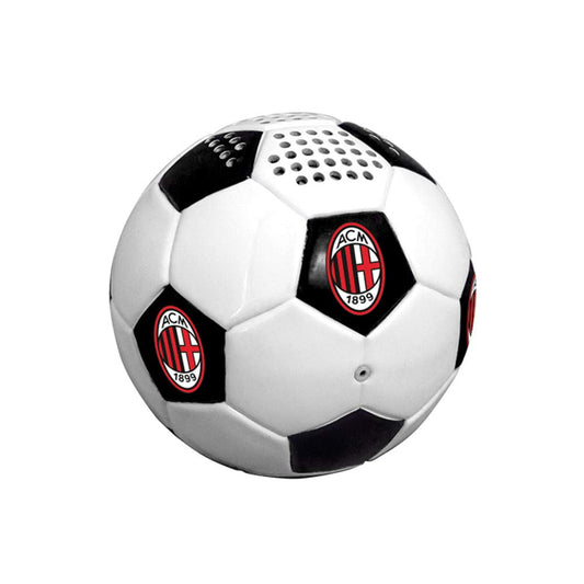 Techmade vd-tm-speakfoot-mil Bluetooth skaļrunis futbolam, AC Milan, balts