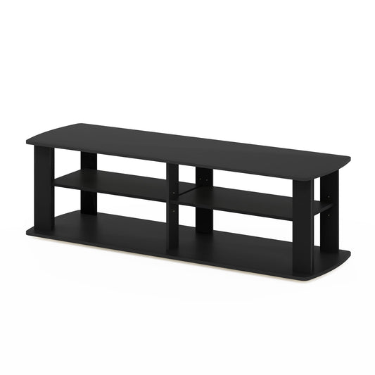 Furinno Nelly izklaides centra TV statīvs, melns, 110 (P) x 34 (A) x 33.3 (D) cm