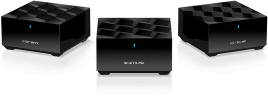 NETGEAR WiFi 6 Mesh (MK73S) | Divjos tīklos sistēma | Segums 400 m² | Ātrumi līdz 3 Gbit/s (AX3000)