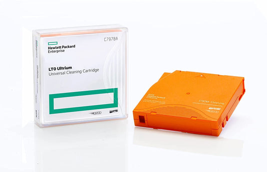 HP C7978A - Ultrium universal cleaning cartridge, LTO Ultrium, orange, designed for optimal tape drive maintenance.