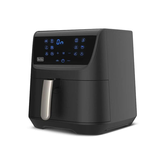 BLACK+DECKER BXAF5500E - karstā gaisa fritieris, 1800W, 5,5L, skārienekrāns, 12 programmas, 99% mazāk tauku.