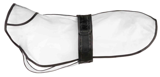 TRIXIE suņu lietusmētelis, XL, muguras garums 60 cm, vēdera apkārtmērs 52–76 cm, caurspīdīgs