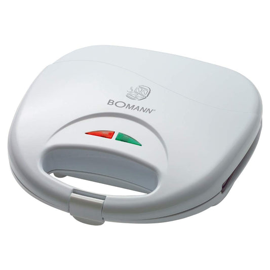 Bomann® sviestmaizes cepeškrāsns 2 sviestmaizēm | ar nelipīgu pārklājumu | sviestmaizes cepeškrāsns ar trīsstūrveida sviestmaizes plāksnēm | automātiska temperatūras kontrole | 750 vati | ST 5016 CB balts