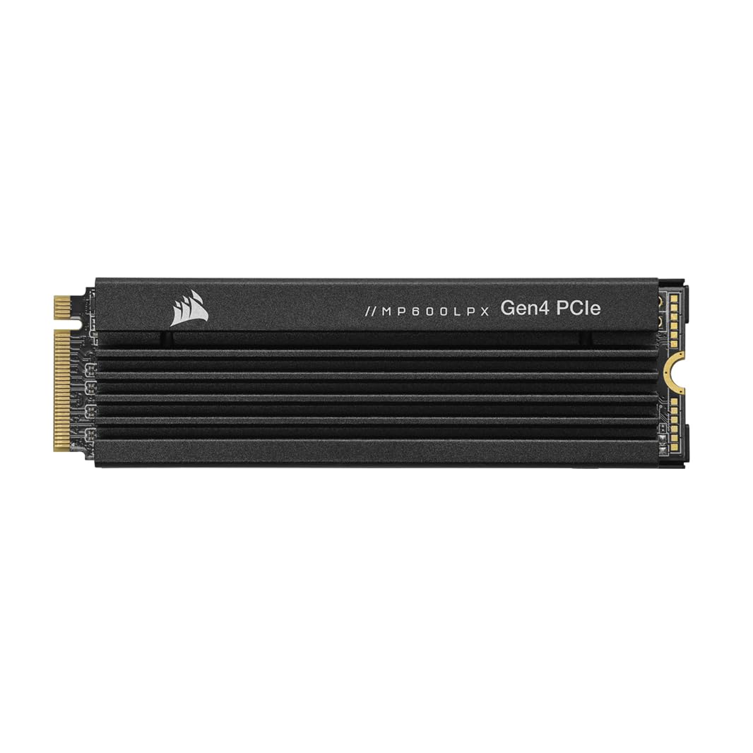 Corsair MP600 PRO LPX 8TB SSD - 7000 MB/s read, 6100 MB/s write, compact design, optimized for PS5, black