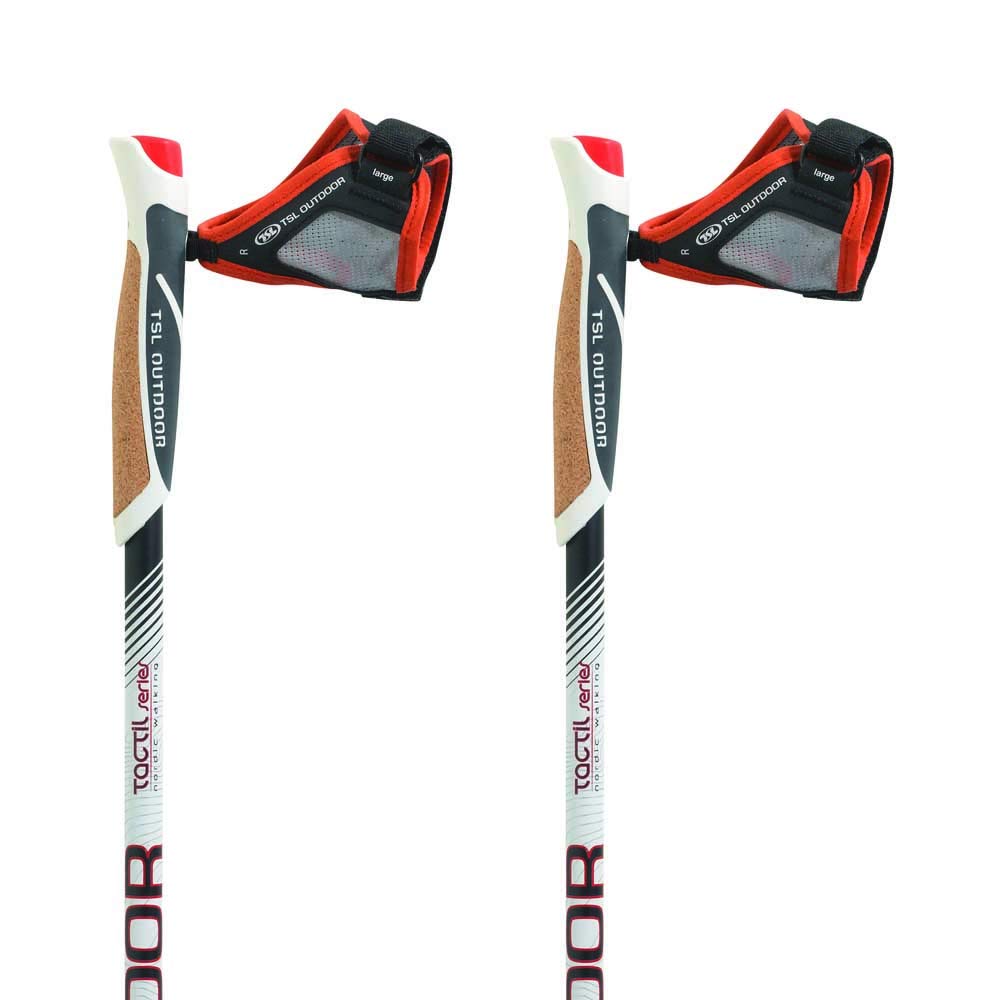 Nordic Walking nūjas TSL Tactil C100 Spike 120, balta, M, PFBNT1120S