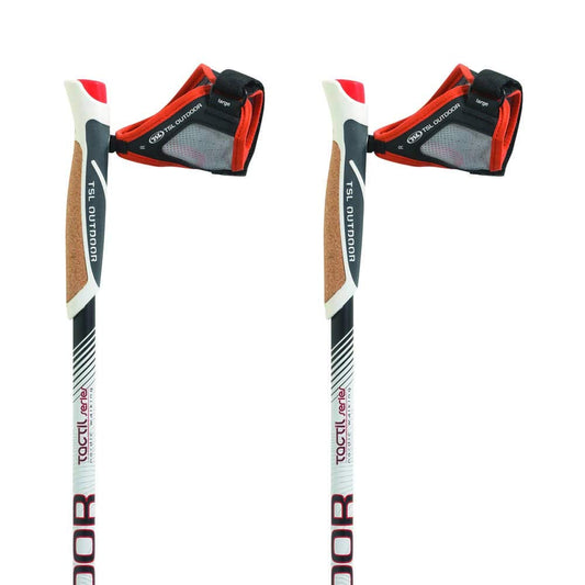 Nordic Walking nūjas TSL Tactil C100 Spike 120, balta, M, PFBNT1120S
