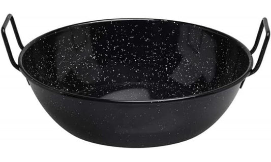 Metaltex 28 Enamel Deep Pan - Durable steel construction, non-stick surface, ideal for cooking and baking.