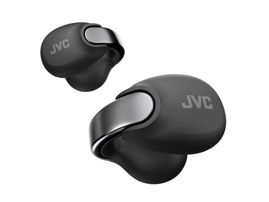 JVC NEARPHONES HA-NP1T-B - bezvadu austiņas, rotaslietu dizains, Bluetooth 5.3, 24h akumulatora darbība, ātrā uzlāde.