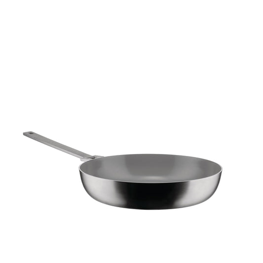 Alessi Convivio DC114/28 - Trilamināta panna, 28 cm, nerūsējošais tērauds, PVD, keramisks pretpiedeguma pārklājums.