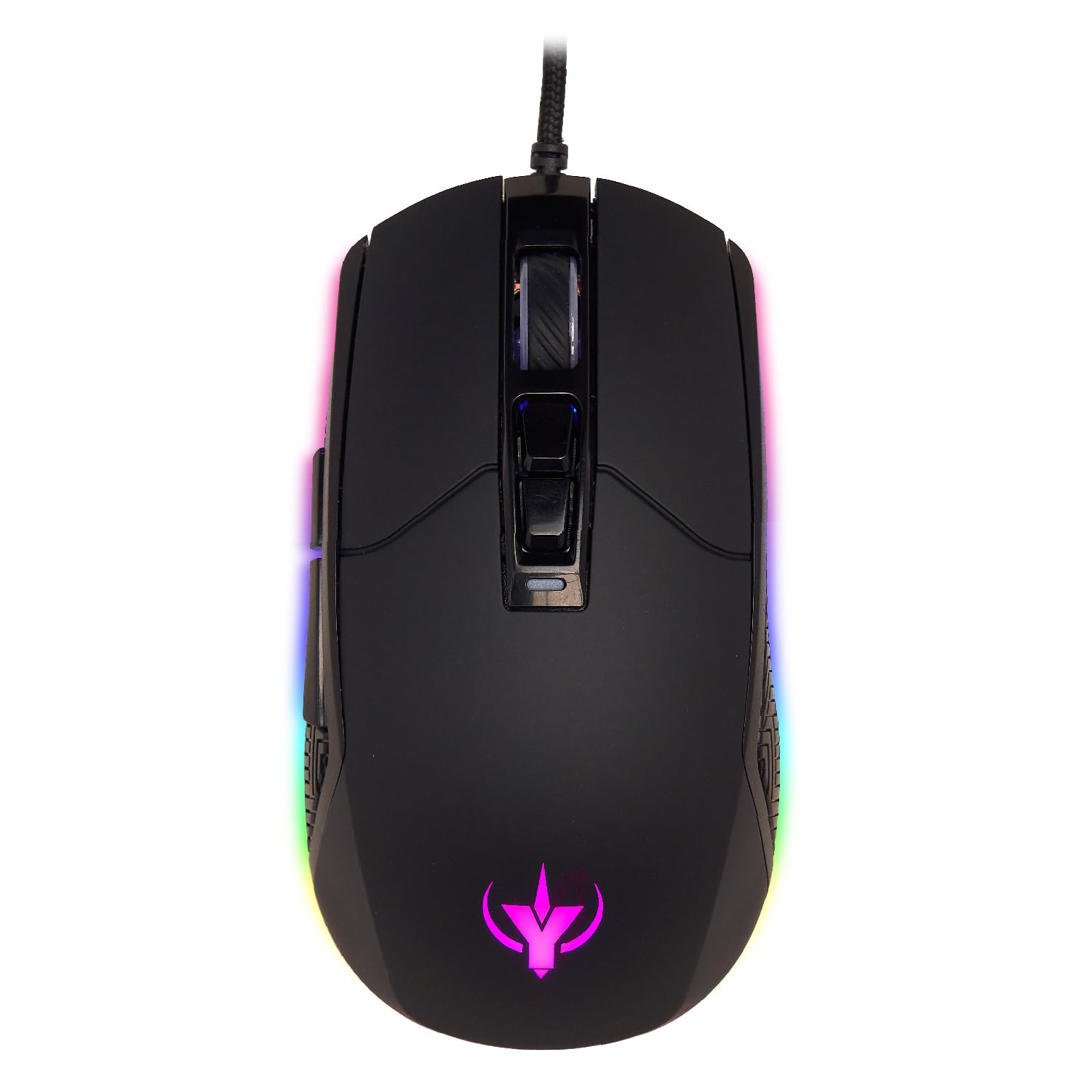 SPYCO Action MO-101 spēļu pele - 7 programmējamas pogas, 7200 DPI, 6 RGB krāsu efekti, ergonomisks dizains, 1,6 m kabelis
