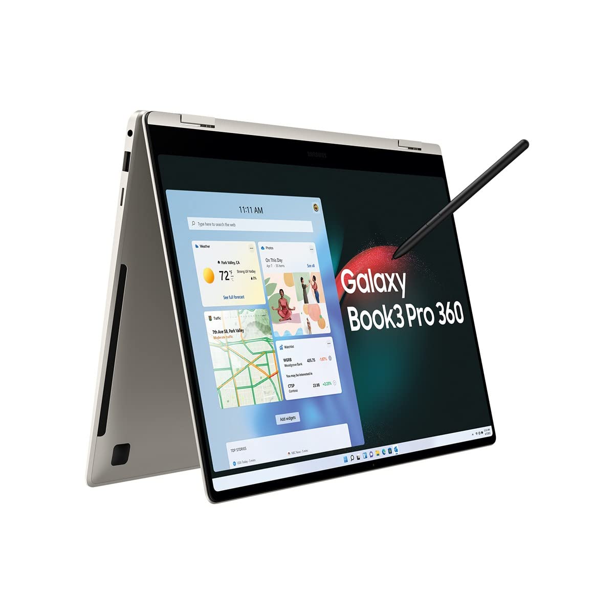 Samsung Galaxy Book3 Pro 360 + Google Nest Hub 2. Gen Rock Candy - 16 collu i7-1360P 16 GB 1 TB W11H Beigē