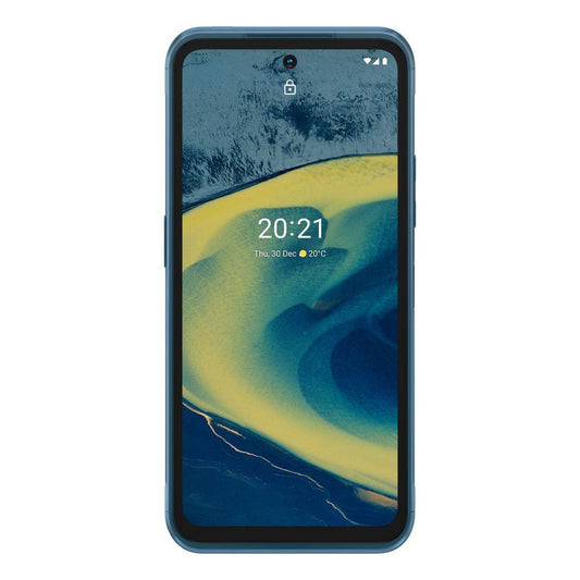 Nokia XR20 - 4GB RAM, 64GB storage, durable design, blue color, ideal for outdoor use.
