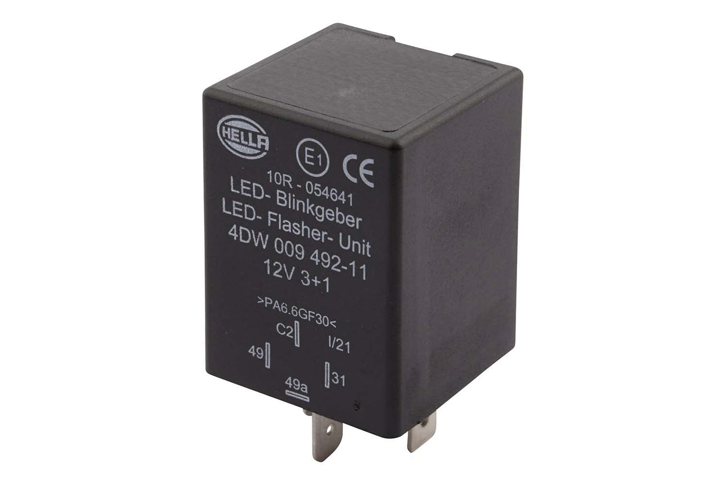 HELLA 4DW 009 492-111 Signālu devējs - 12V - 4-pola - pieslēgts - LED - ar turētāju