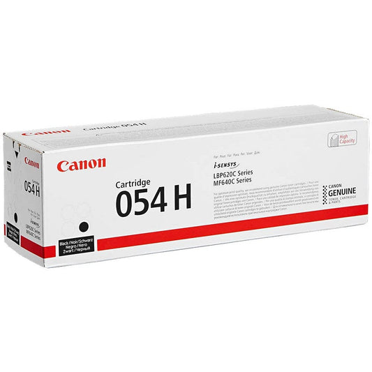 Canon tonera kasetne 054H BK - melna, augsta ietilpība, nodrošina izcilu drukas kvalitāti un ilgu kalpošanas laiku.
