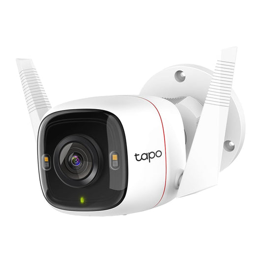 Tapo TP-Link C320WS uzraudzības kamera ārā, WLAN IP kamera, 4MP augsta izšķirtspēja, 30m pilna krāsu nakts redzamība, kustības noteikšana, IP66 ūdensizturīga, trauksmes ziņojums, divvirzienu audio, balta, 1 gabals