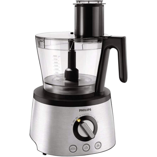 Philips virtuves kombains – 1300W, vairāk nekā 32 funkcijas, 3.4 litru trauks, PowerChop, nerūsējošā tērauda asmens un diski (HR7778/00)