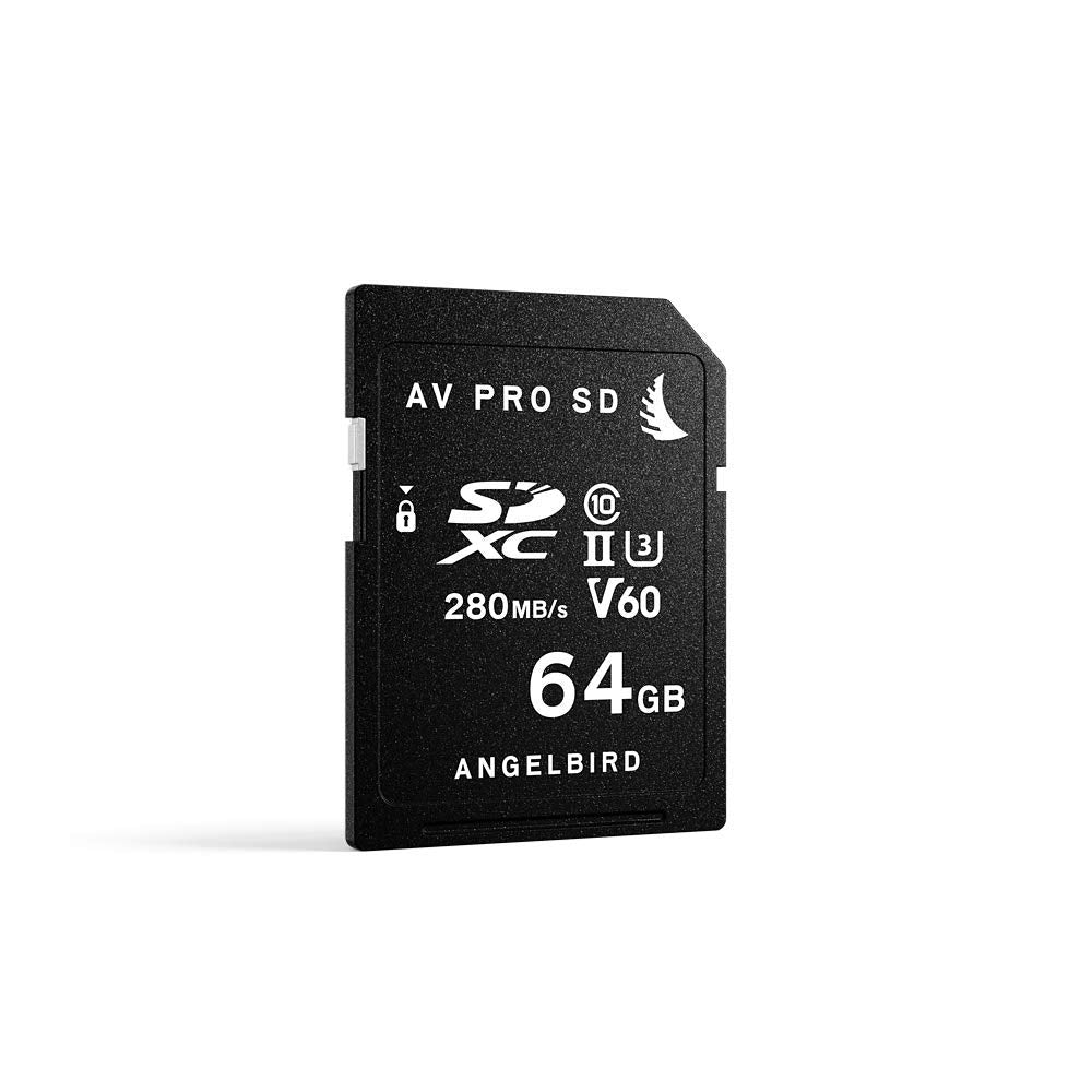 Angelbird AVP064SDMK2V60 - 64GB SecureDigital card, high-speed performance, reliable storage for photography and videography.