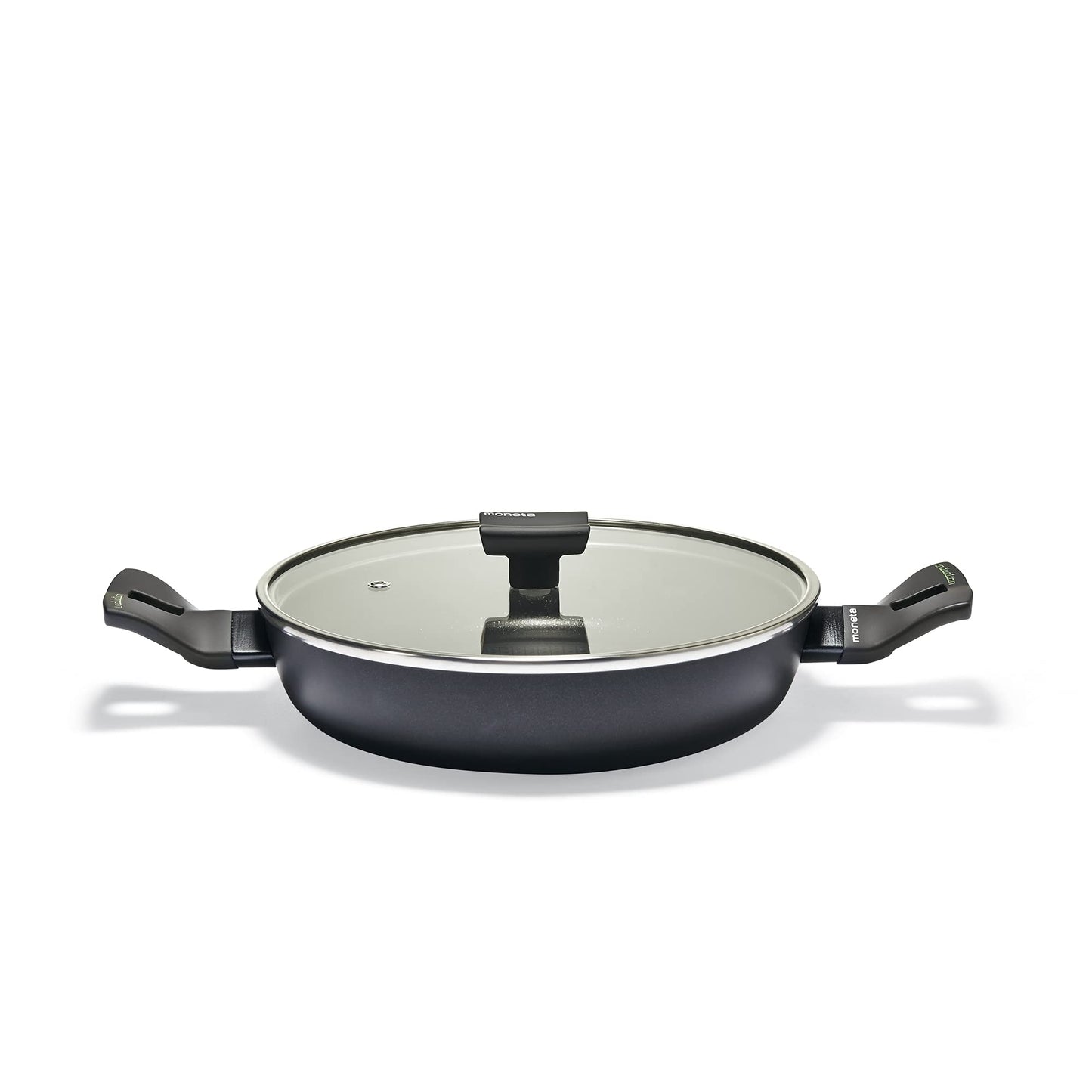 Moneta Nova frying pan - 28 cm, aluminum, black, non-stick surface, durable and lightweight design.