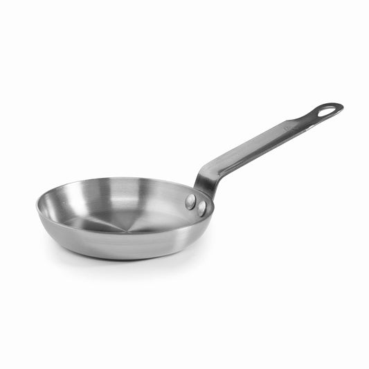 Lacor Blinis panna - Grey cast iron, 12 cm, ideal for making blinis and pancakes evenly.