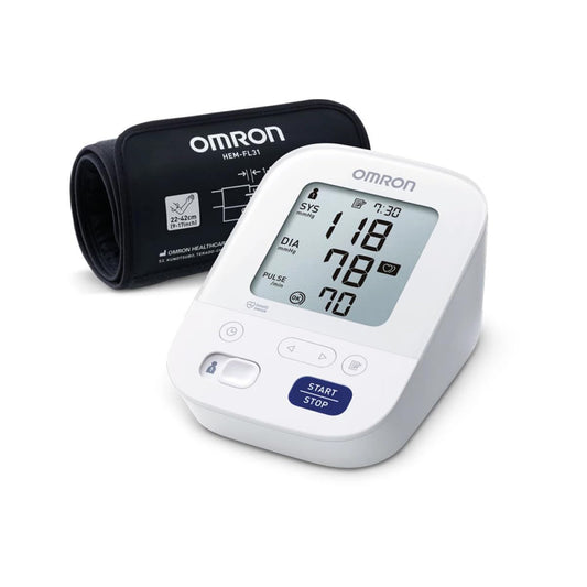 Omron M3 Comfort HEM-7155-E - Elektroniskais asinsspiediena mērītājs ar automātisku uzpumpēšanu un lielu LCD ekrānu.