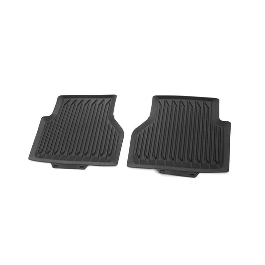 Audi 4K0061511A041 gumijas paklāji 2X gumijas paklāji aizmugurē vissezonas paklāji, bez stiprinājuma punktiem, melns