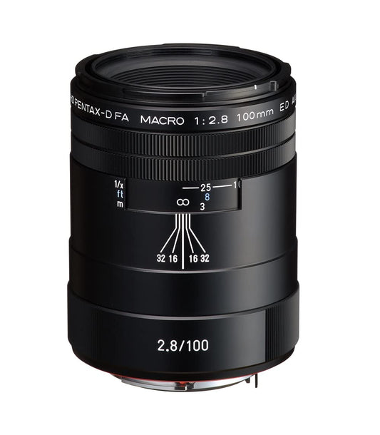 7. Pentax PENTAX-D FA Macro 100mm F2.8ED AW makroobjektīvs, putekļu necaurlaidīga, laikapstākļu izturīga (All Weather) konstrukcija, melns, 20320