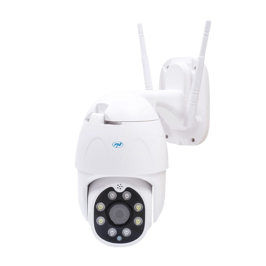 14. PNI IP230TLR 1080P bezvadu video uzraudzības kamera ar H264 + PTZ + atbalsta 128 GB microSD, nakts redzamība, Tuya lietotne, P2P, Android, iOS, iekštelpām un ārpus tām, kustības izsekošana