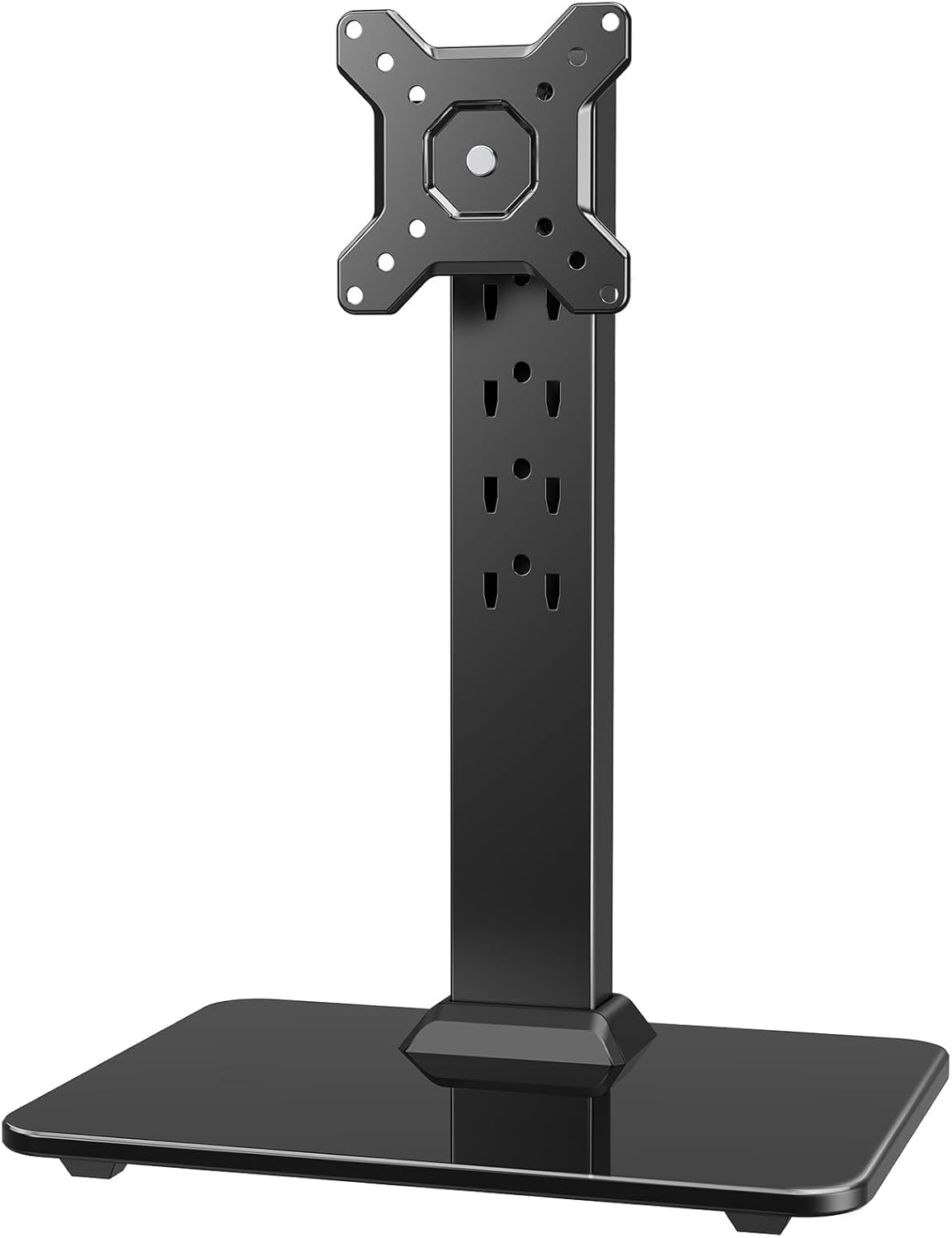 Monitora statīvs HUANUO, brīvi stāvošs, regulējams augstums 13 līdz 34 Zoll, līdz 20kg, 5 augstuma opcijas, 360° grozāms, VESA 75x75mm/100x100mm Gaming