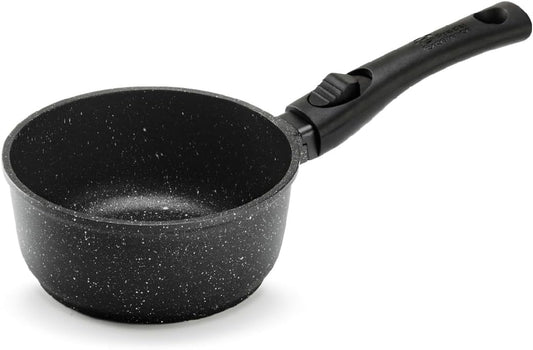 Pradel Excellence PCUI001001 - Premium Ø20cm non-stick aluminum frying pan, stone look, removable handle, induction compatible.