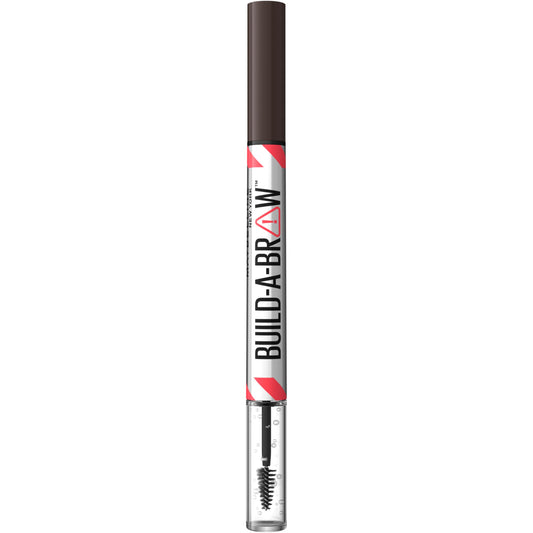 Uzacu zīmulis Maybelline New York Build-A-Brow 2in1 ar želeju, pilnākām un izteiktākām uzacīm, līdz 24 stundu noturība, neizsmērējas, vegāna formula, Nr. 259 Ash Brown