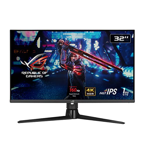 ASUS ROG Strix XG32UQ - 32" 4K UHD gaming monitor, 160Hz, 1ms GtG, FreeSync Premium Pro, G-Sync, DisplayHDR 600, ergonomic.