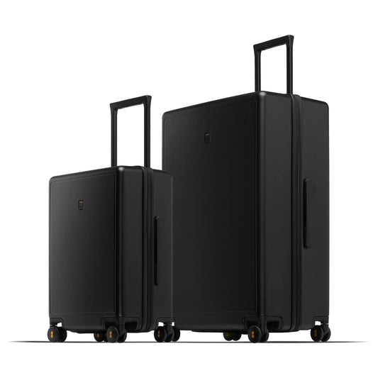 Ceļojumu koferu komplekts LEVEL8, 2 daļīgs, ar organizeri, rokas bagāžas koferis, cietais PC, TSA slēdzene, 8 dubultriteņi, Elegance Matte Design, A-Svark, 40L/105L