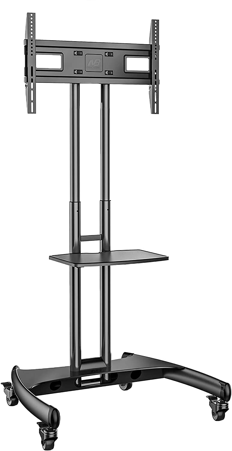 Ergosolid TV stiprinājums ar riteņiem, kāja pagriežama un augstums regulējams no 32 līdz 65 collām (81 - 165 cm), VESA max. 600 x 400 mm, maksimālā nesošā jauda 45,5 kg, AVA1500B-2020