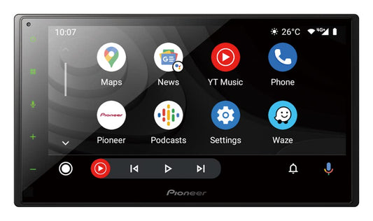10. Pioneer SPH-DA360DAB-AN - 2-DIN mediju uztvērējs, kapacitatīvs 6,8" skārienpanelis, ar Wi-Fi, Apple CarPlay, Android Auto un DAB+, iekļaujot DAB antenu