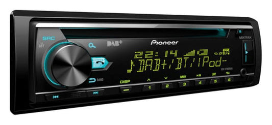 Pioneer DEH-X7800DAB-AN, 1-DIN auto radio ar CD tuneru, RDS, FM un DAB+ tuneru, MP3, USB, AUX ieeju, Bluetooth hands-free, saderīgs ar Android un iPod/iPhone, iekļauta DAB antena