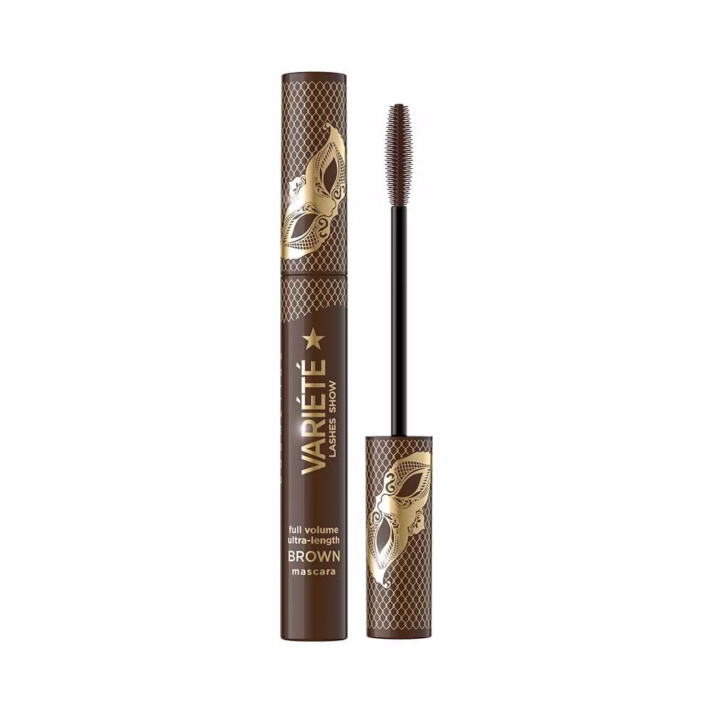 Skropstu tuša Eveline Cosmetics Variété brūna, apjoma un pagarināšanas efekts