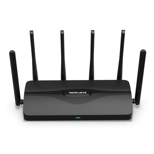 Mercusys Tri-Band BE9300 WiFi 7 maršrutētājs MR47BE | 4 x 2,5G-porti | 6 augstas veiktspējas antenas | 320 MHz kanāli | 6 GHz | viesu tīkls | MERCUSYS lietotne | IPTV IPv6 WPA3 VPN