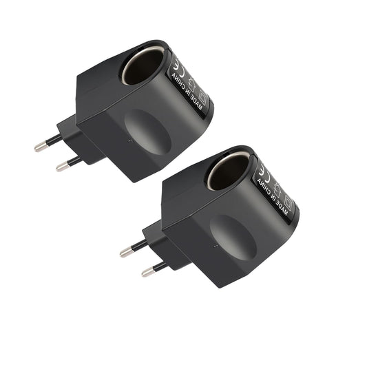 Sprieguma pārveidotājs 220V uz 12V, 2 gab., adapteris auto ligzdai