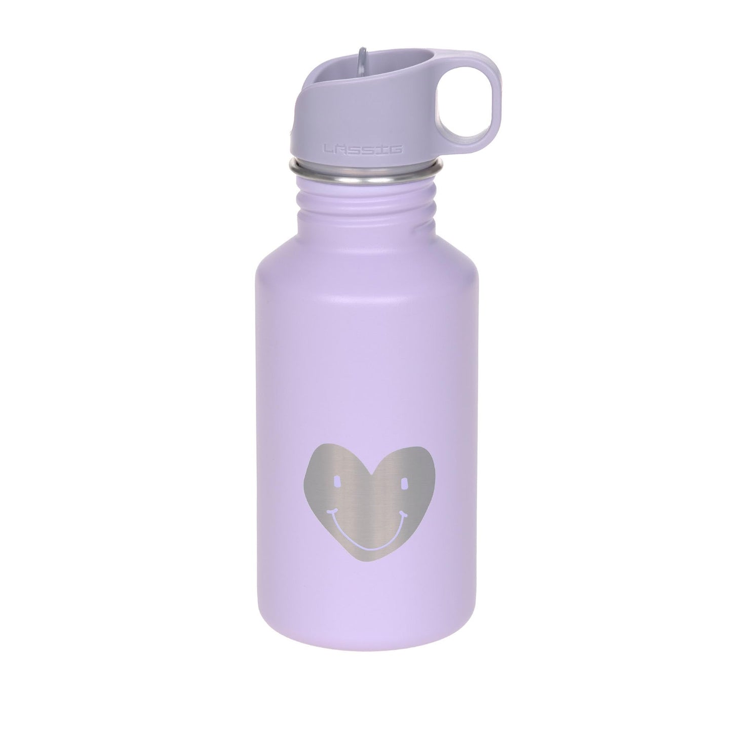 LÄSSIG bērnu dzeramā pudele no nerūsējošā tērauda 500 ml Little Gang Heart Lilac