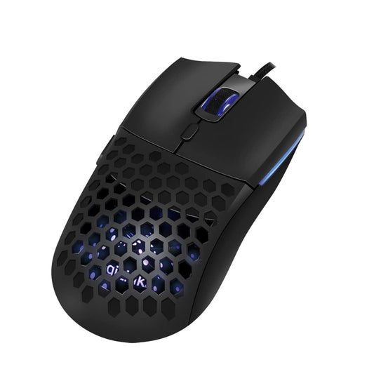 LogiLink ID0208 - USB spēļu pele ar DPI pogu (800/1600/3200/6400 DPI), 7X RGB apgaismojums, melna, saderīga ar Win un Mac.
