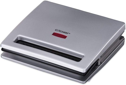Cloer 6219 sviestmaižu cepeškrāsns, 900 W diviem diagonāli sadalītiem tosteriem, optiska gatavības ziņojums, sudraba.